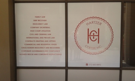 Frosted pattern to a house entrance