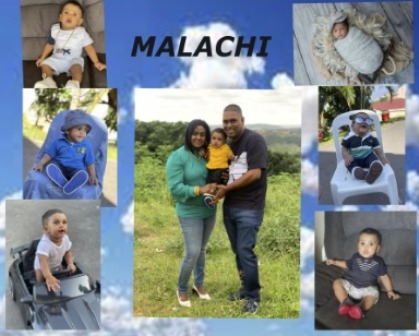 Collage of baby photos